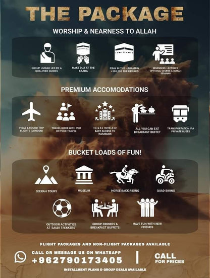 November 2024 umrah trip - deposit
